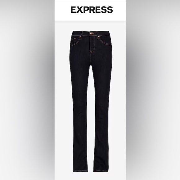 NWT Express Mid Rise Rinse Skyscraper Jeans - Picture 3 of 5
